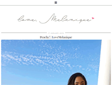 Tablet Screenshot of lovemelanique.com